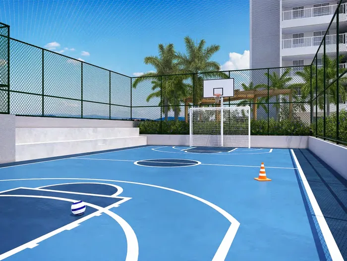 Quadra Recreativa Poliesportiva com Basquete e Futsal no Hype Trend